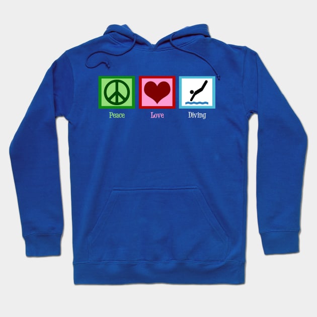 Peace Love Diving Hoodie by epiclovedesigns